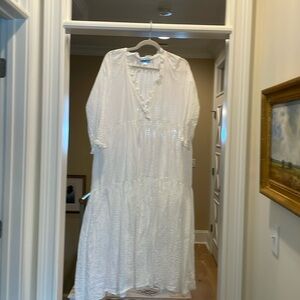 D Heart D white cotton dress (bw)